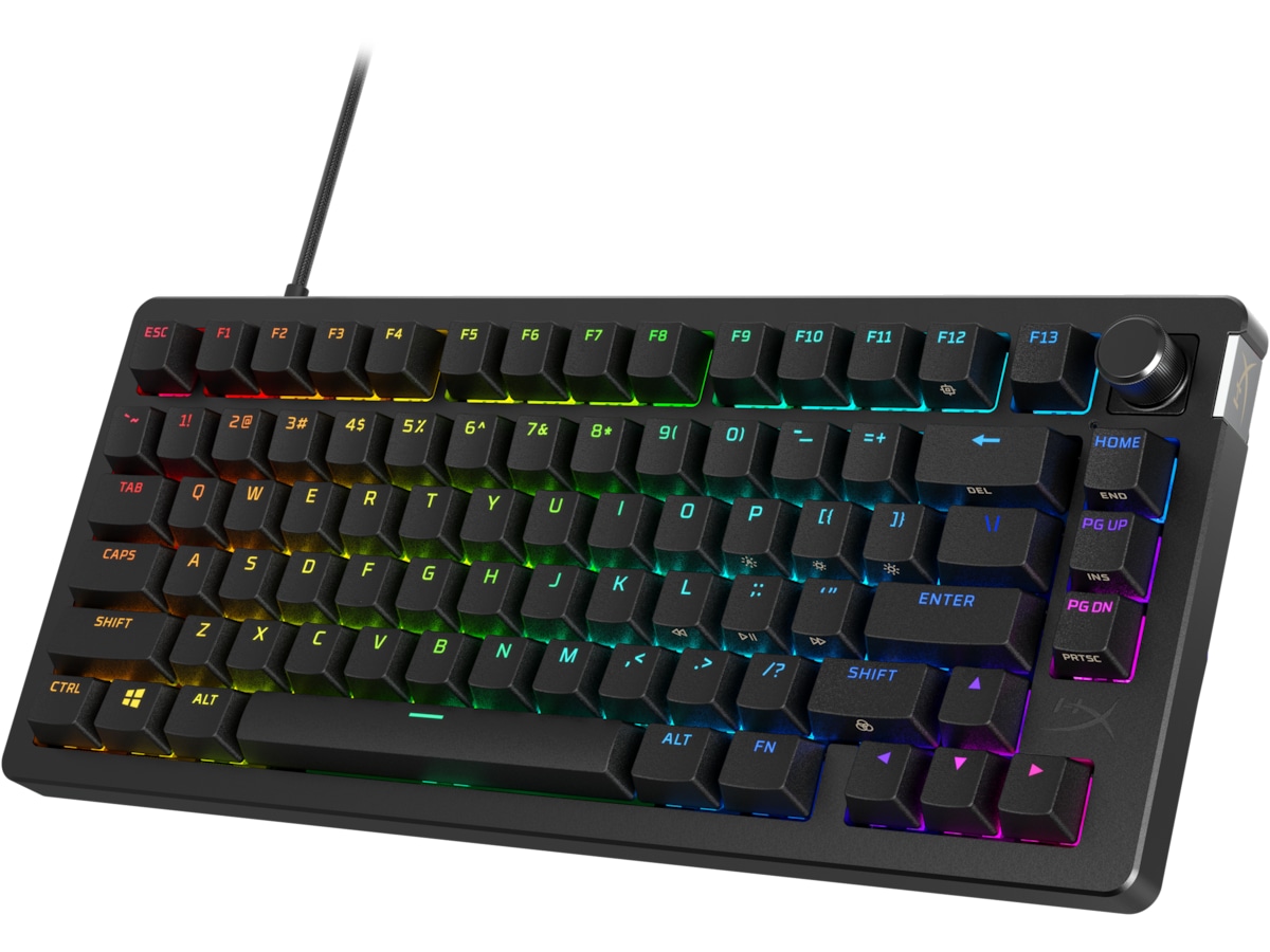 HyperX Alloy Rise 75 gamingtangentbord (svart) -B-Grade Demo tangentbord