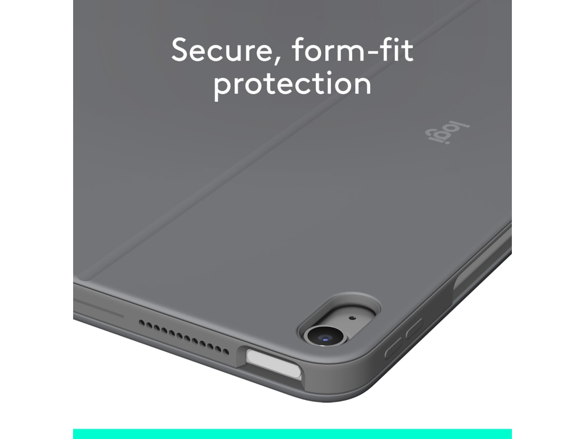 Logitech iPad Air 13" Combo Touch tangentbordsfodral (oxfordgrå) Tangentbord och pennor