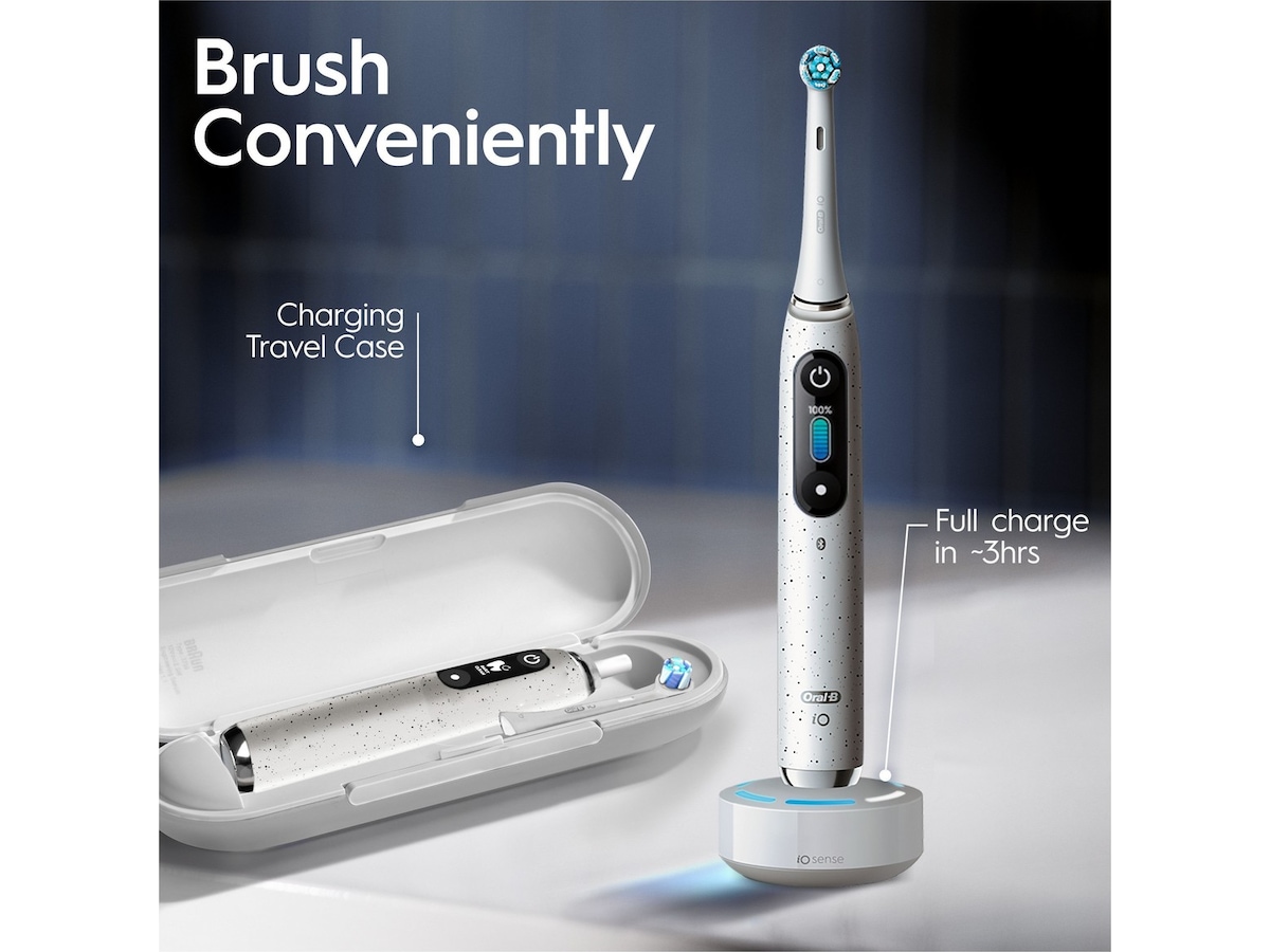 Oral-B iO 10 elektrisk tandborste (stjärndamm vit) Eltandborste
