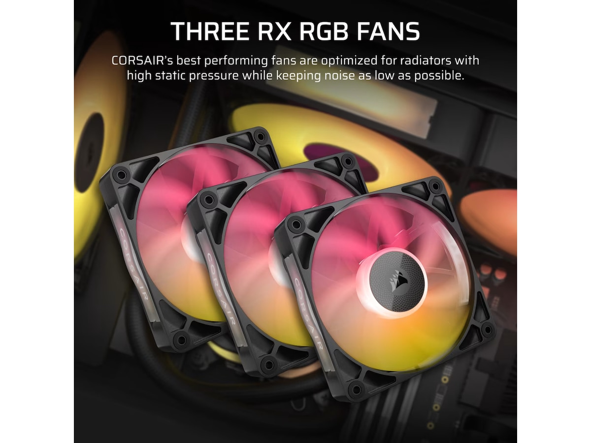 Corsair iCUE LINK Titan 360 RX RGB AIO Kylare (svart) CPU - Vattenkylning