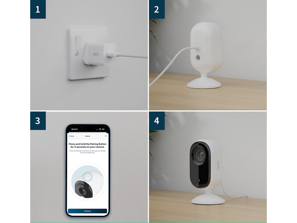 Arlo Essential 2 2K övervakningskamera 2-pack -B-Grade Demo hem & hushåll