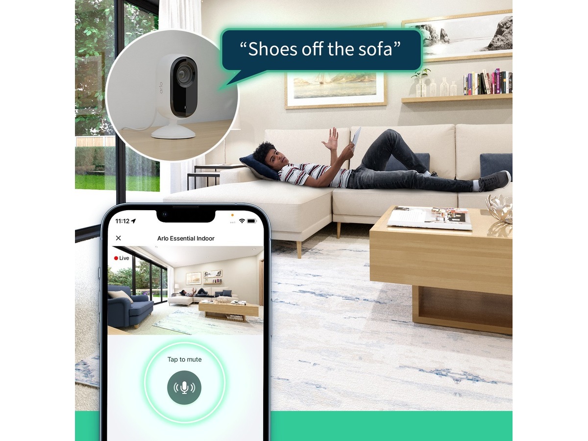 Arlo Essential 2 2K övervakningskamera 2-pack -B-Grade Demo hem & hushåll