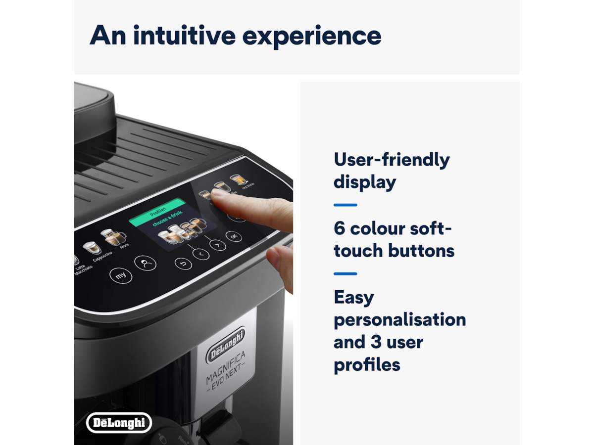 Delonghi Magnifica EVO Next ECAM310.60.B automatisk kaffemaskin (svart) Espressomaskiner