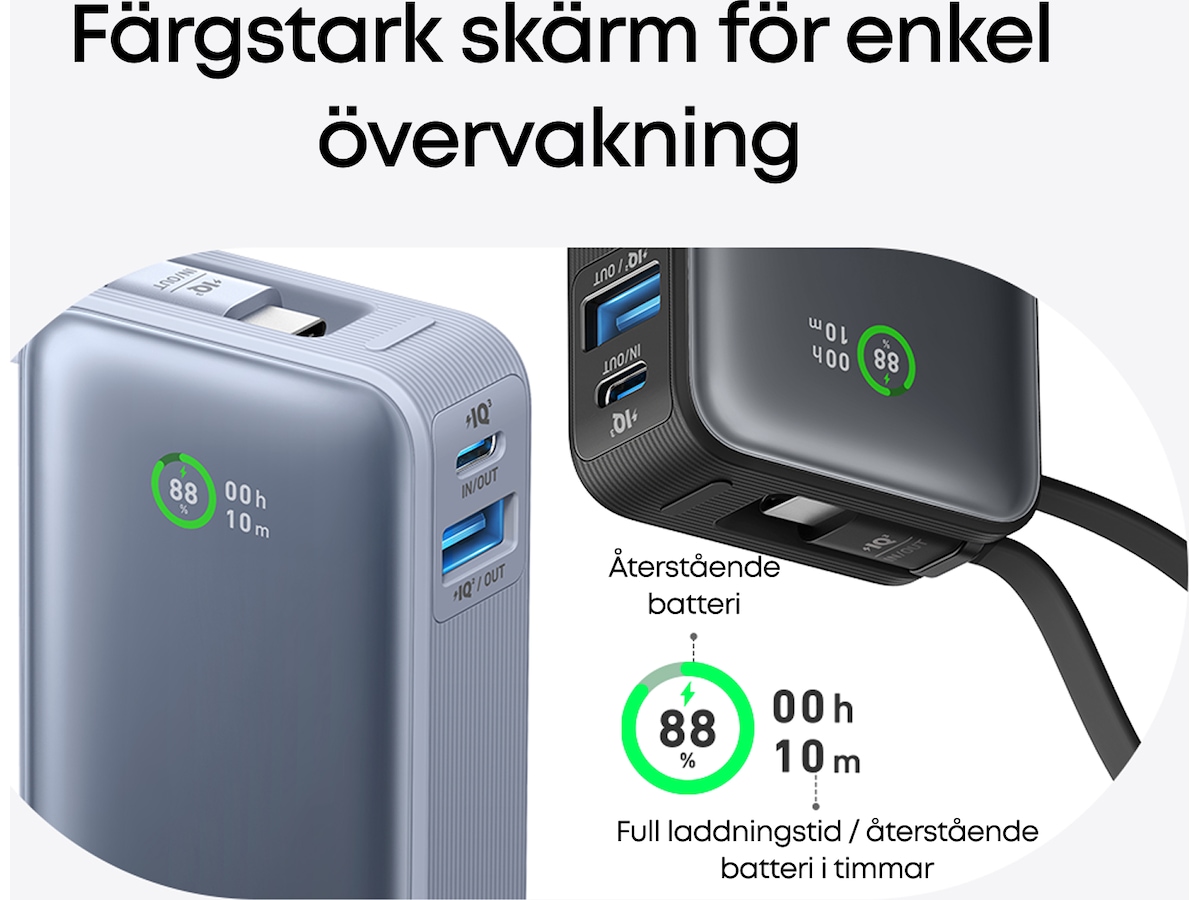 Anker 545 Nano Powerbank 10000mAh (grøn) Powerbank