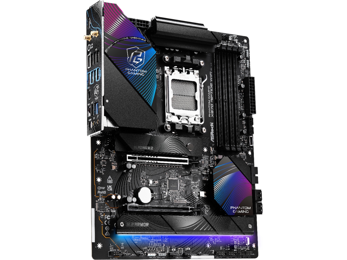 ASRock X870 Phantom Gaming Riptide WiFi Moderkort AMD Socket