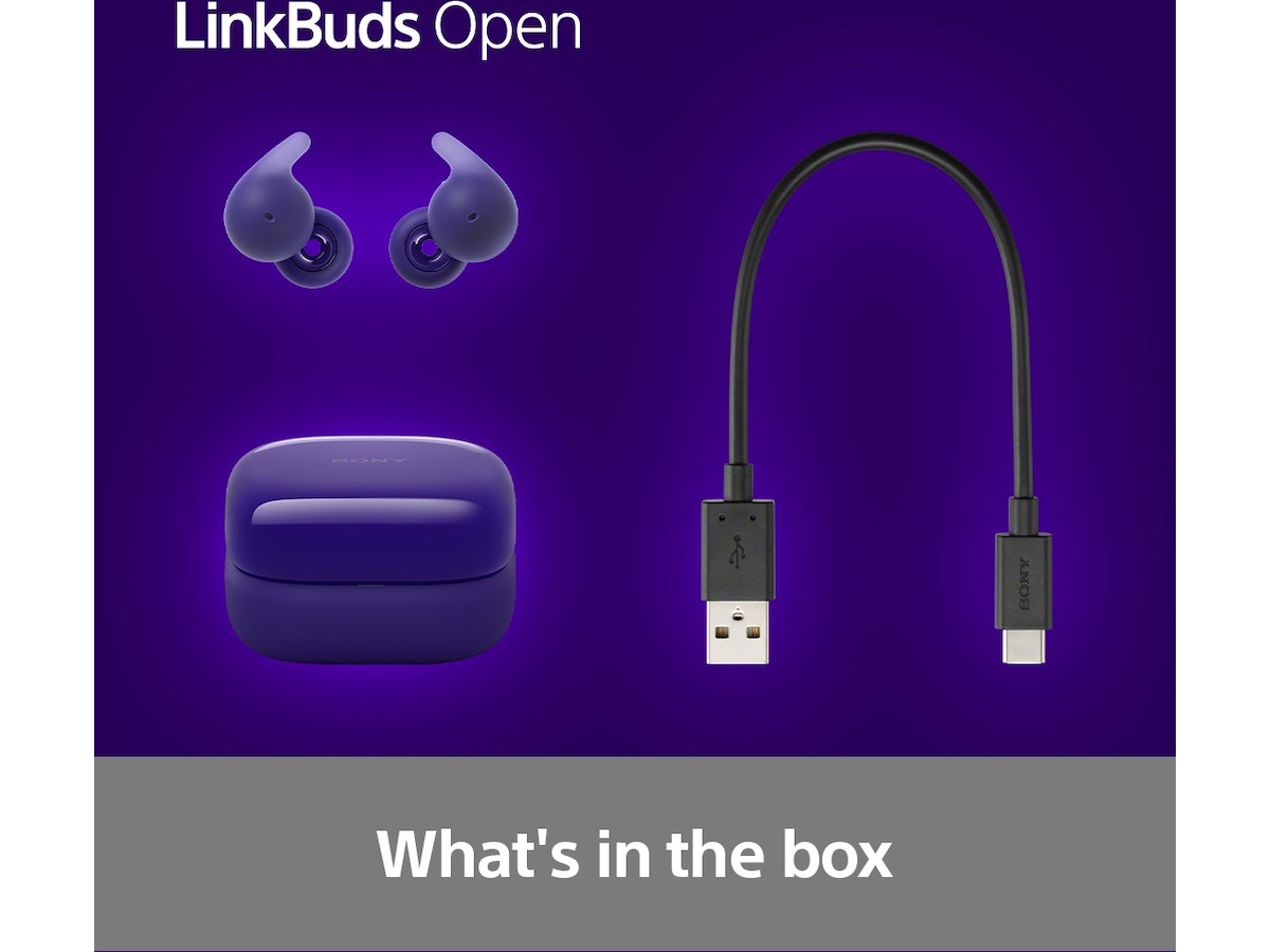 Sony Linkbuds Open true wireless öronproppar (lila) In-ear hörlurar