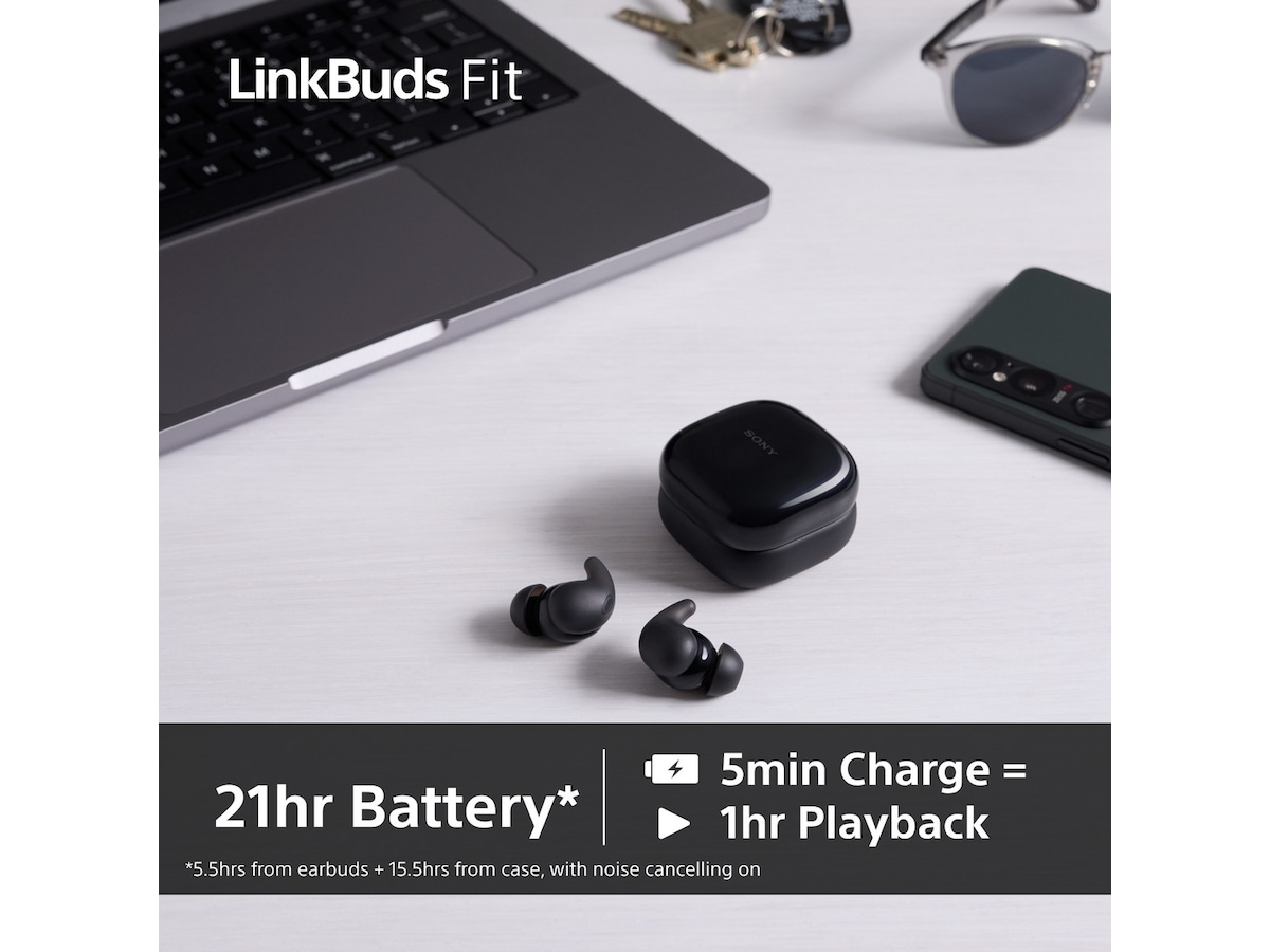 Sony Linkbuds Fit trådlösa öronsnäckor, In-Ear (grön) In-ear hörlurar