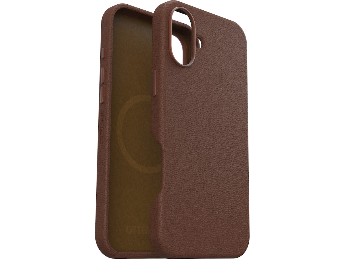 OtterBox iPhone 16 Plus Symmetry Cactus Läderfodral (brun) Mobilskal