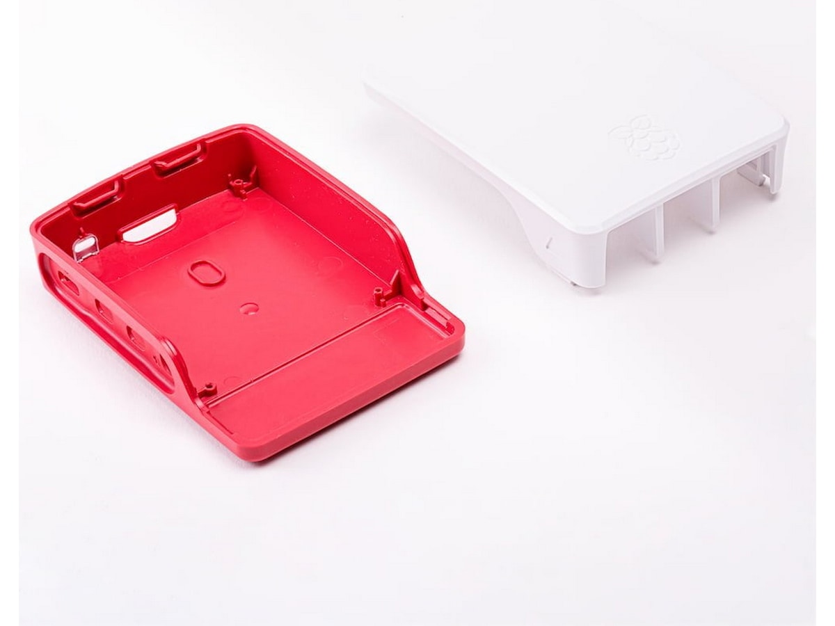 Raspberry Pi 4 B officiellt skal (röd/vit) Tillbehör