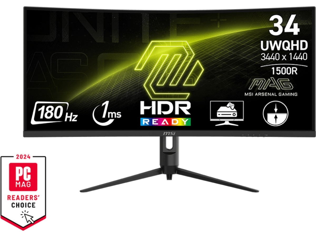 MSI 34" curved gamingskärm MAG 342CQR E2 Gamingskärmar