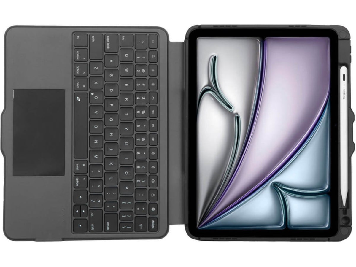 Targus iPad 10,9/11/Air 11" (M2/M3) VersaVu Tangentbordfodral (svart) Tangentbord och pennor
