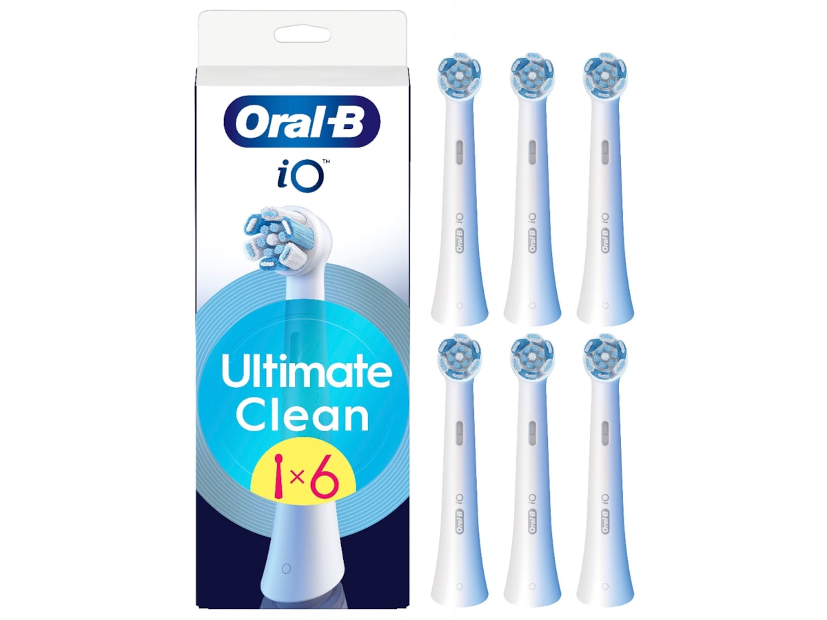 Oral-B iO Ultimate Clean borsthuvuden 6 st (vit) Tandborsthuvud