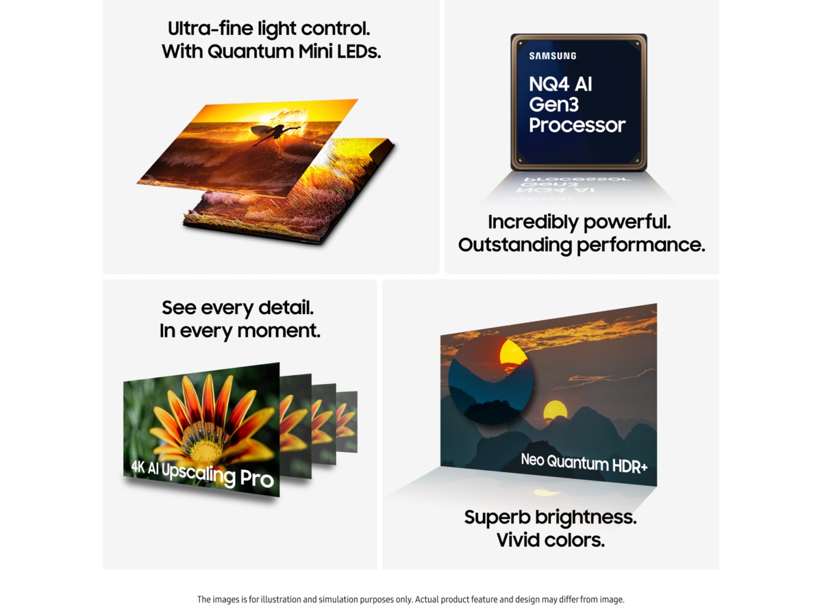 Samsung 50" QN90F Neo QLED 4K Mini LED Smart TV (2025) 50 - 59 tums TV