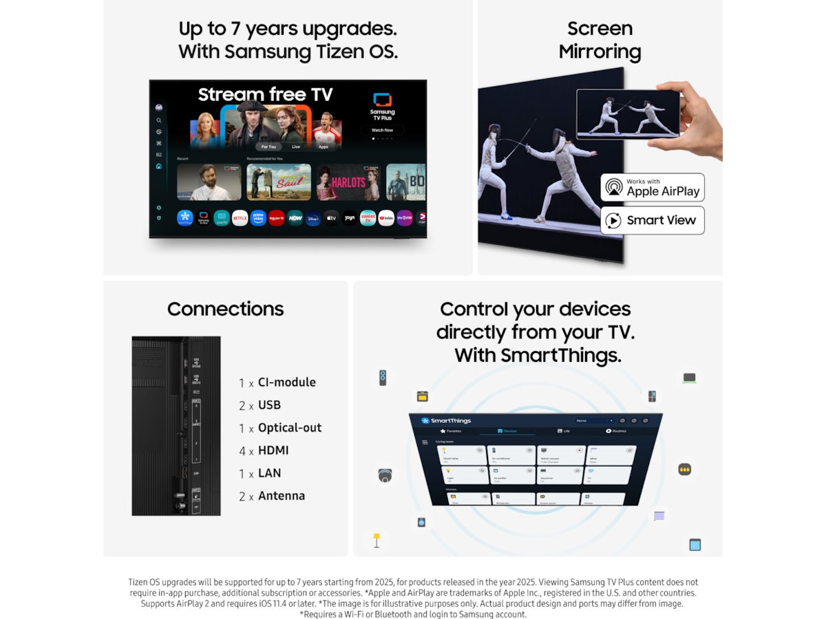 Samsung 50" QN80F Neo QLED 4K Mini LED Smart TV (2025) 50 - 59 tums TV