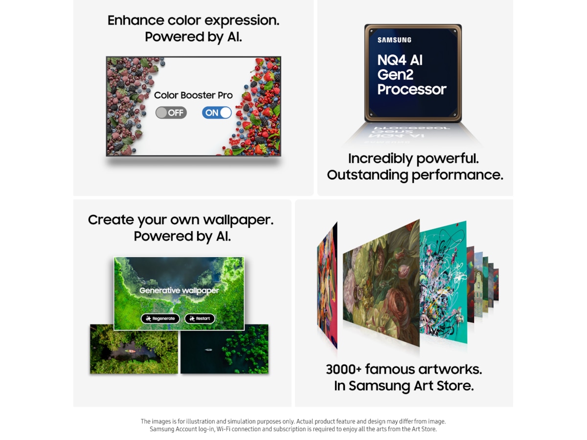 Samsung The Frame LS03FA QLED 4K smart-TV 65" (2025) 60 - 69 tums TV