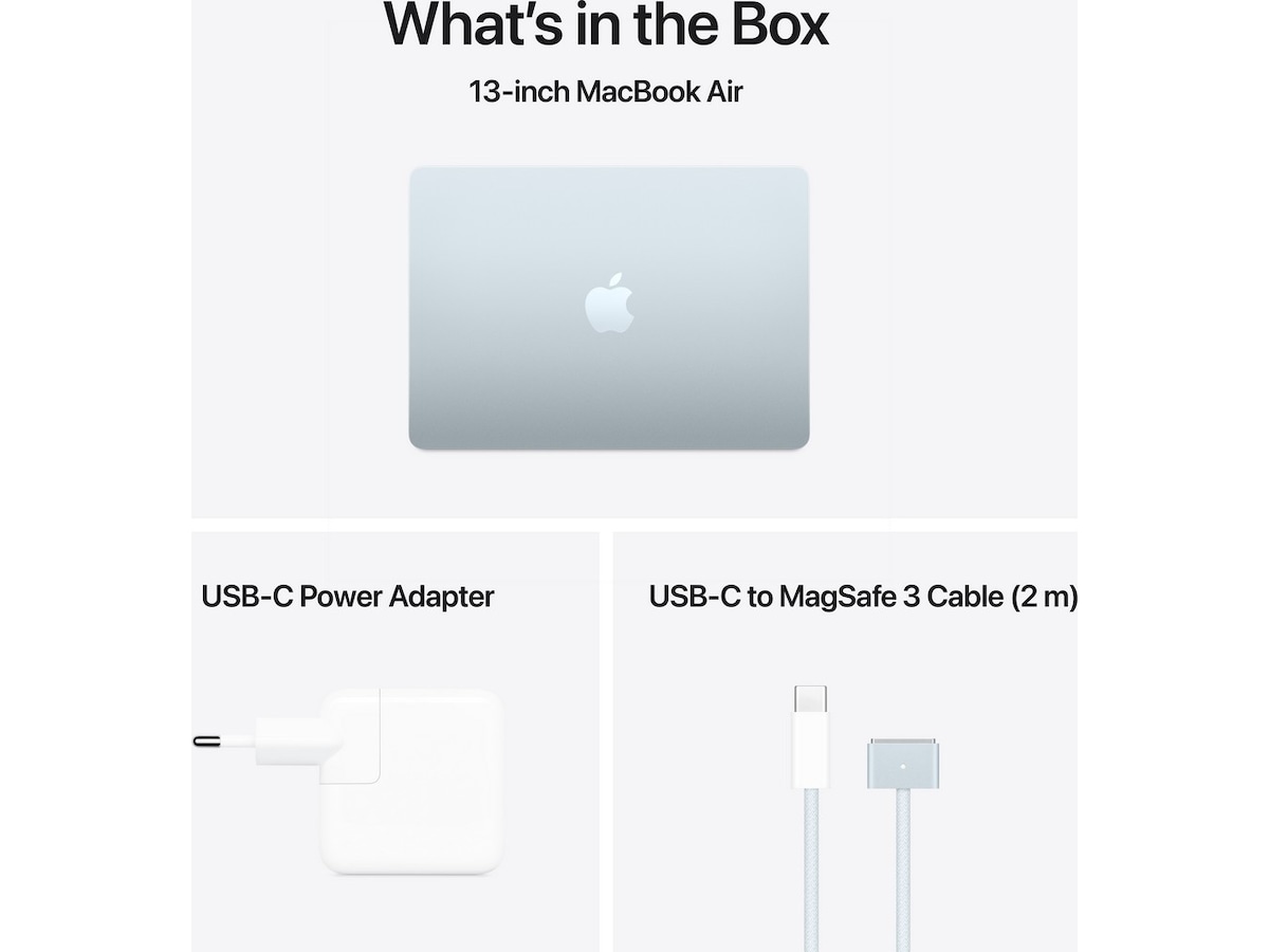 MacBook Air 13" (2025) 512GB (himmelsblå) Datorer - Bärbara / laptop