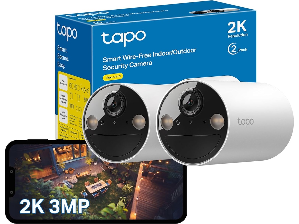 TP-Link Tapo C410 utomhusövervakningskamera 2-pack Övervakningskamera