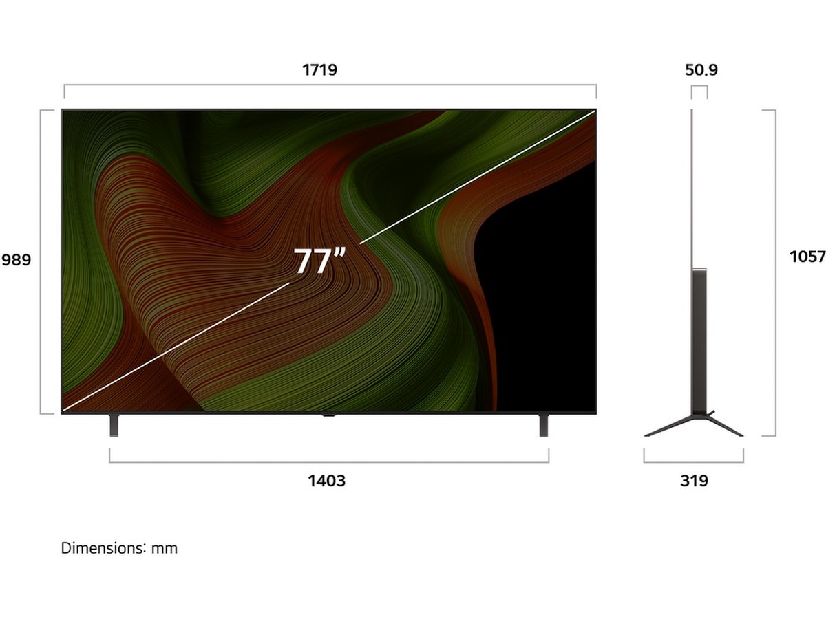 LG 77" B5 AI 4K OLED smart-tv (2025) 70 - 79 tums TV