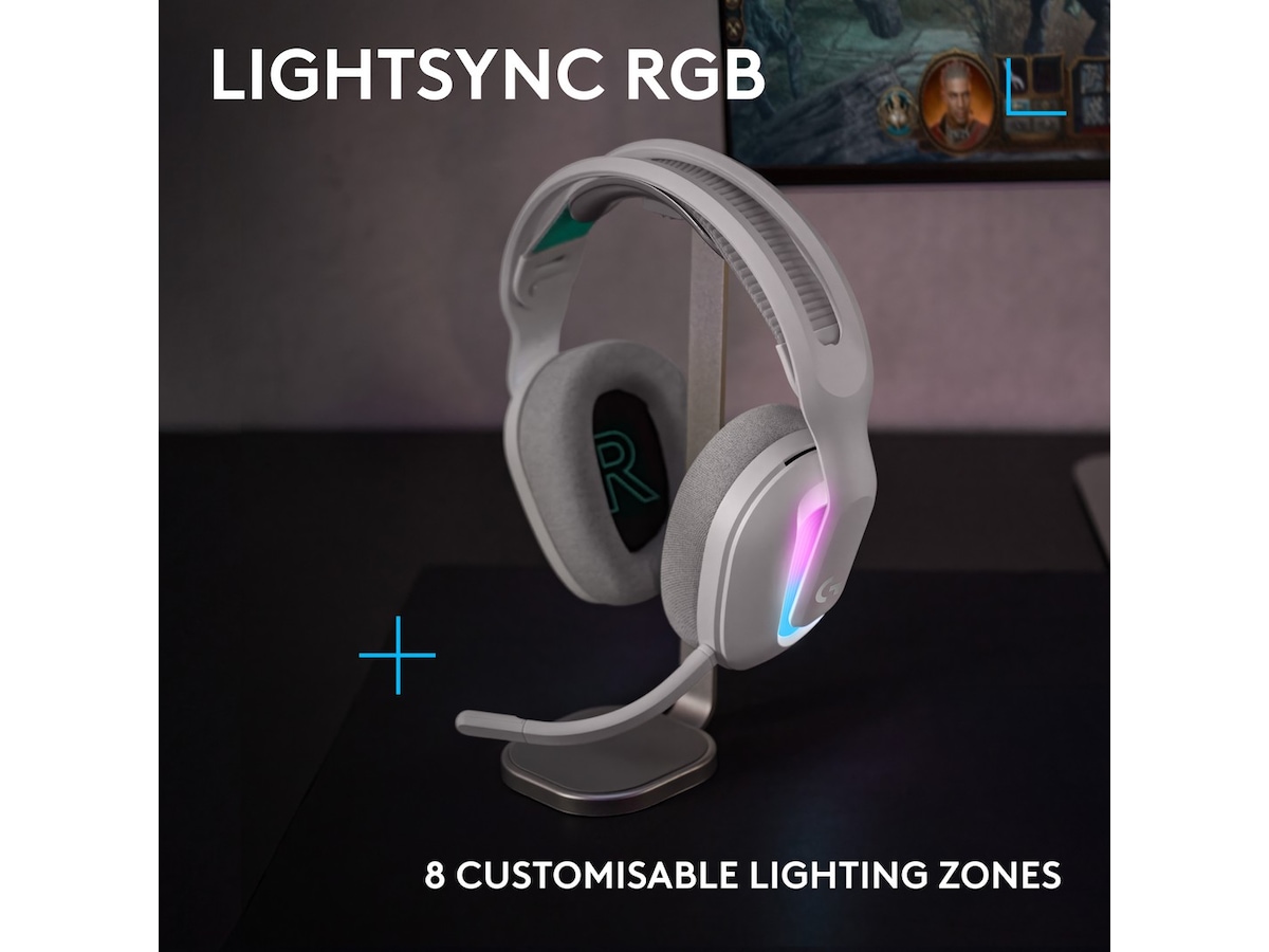 Logitech G522 Lightspeed trådlöst gamingheadset (vit) Gamingheadset