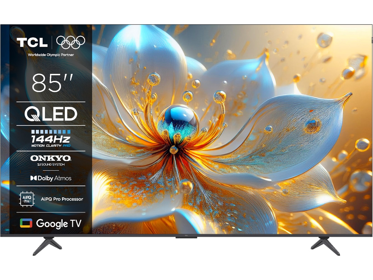 TCL 85" T8C 4K QLED Google TV (2025) Över 80 tums TV