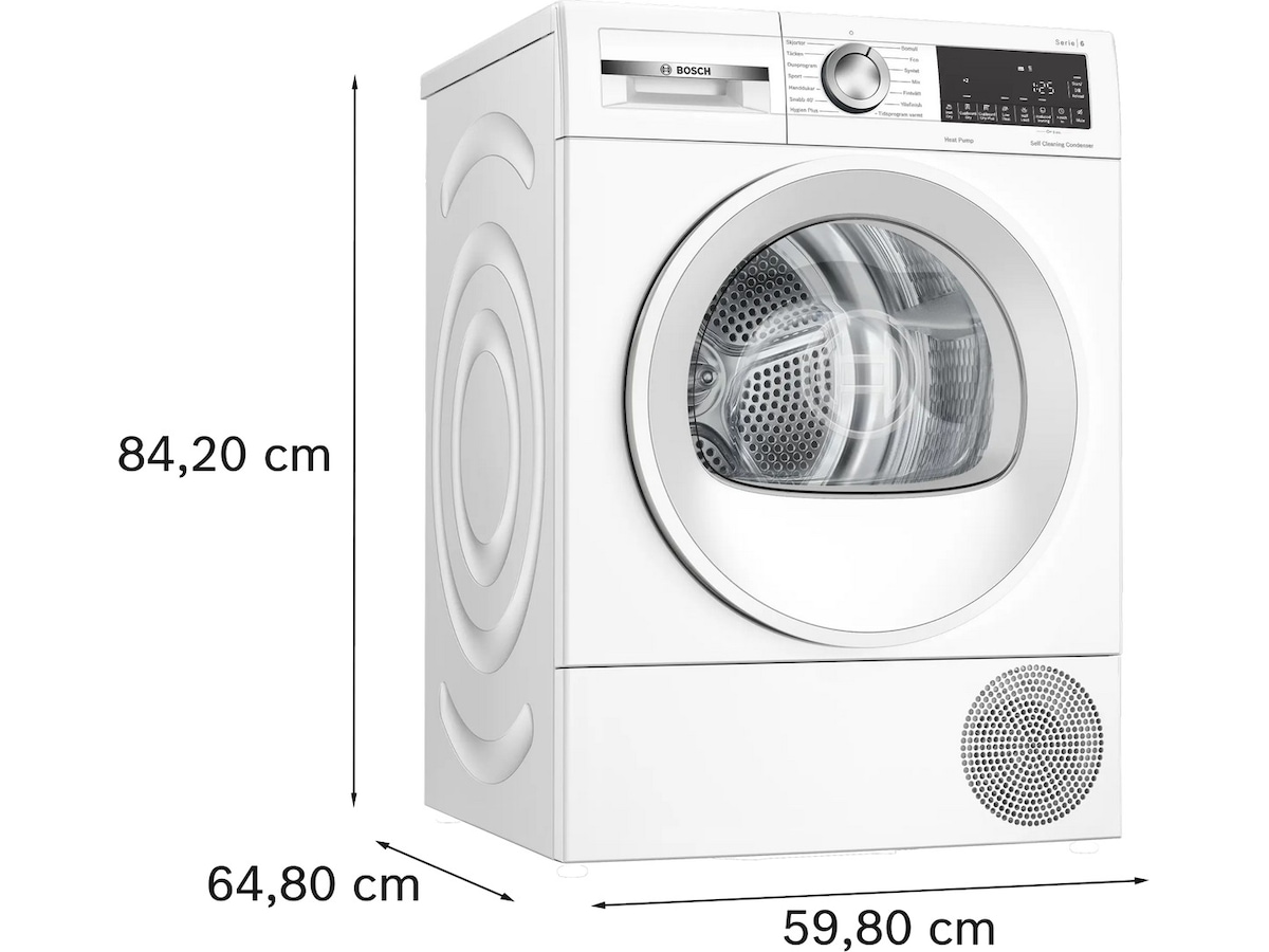 Bosch Serie 6 WQG2450MSN torktumlare Torktumlare