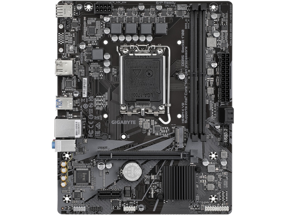 Gigabyte H610M K V2 Moderkort Intel Socket