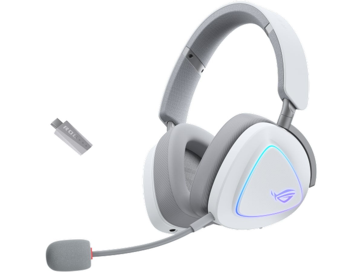 Asus ROG Delta II trådlöst gamingheadset (vit)