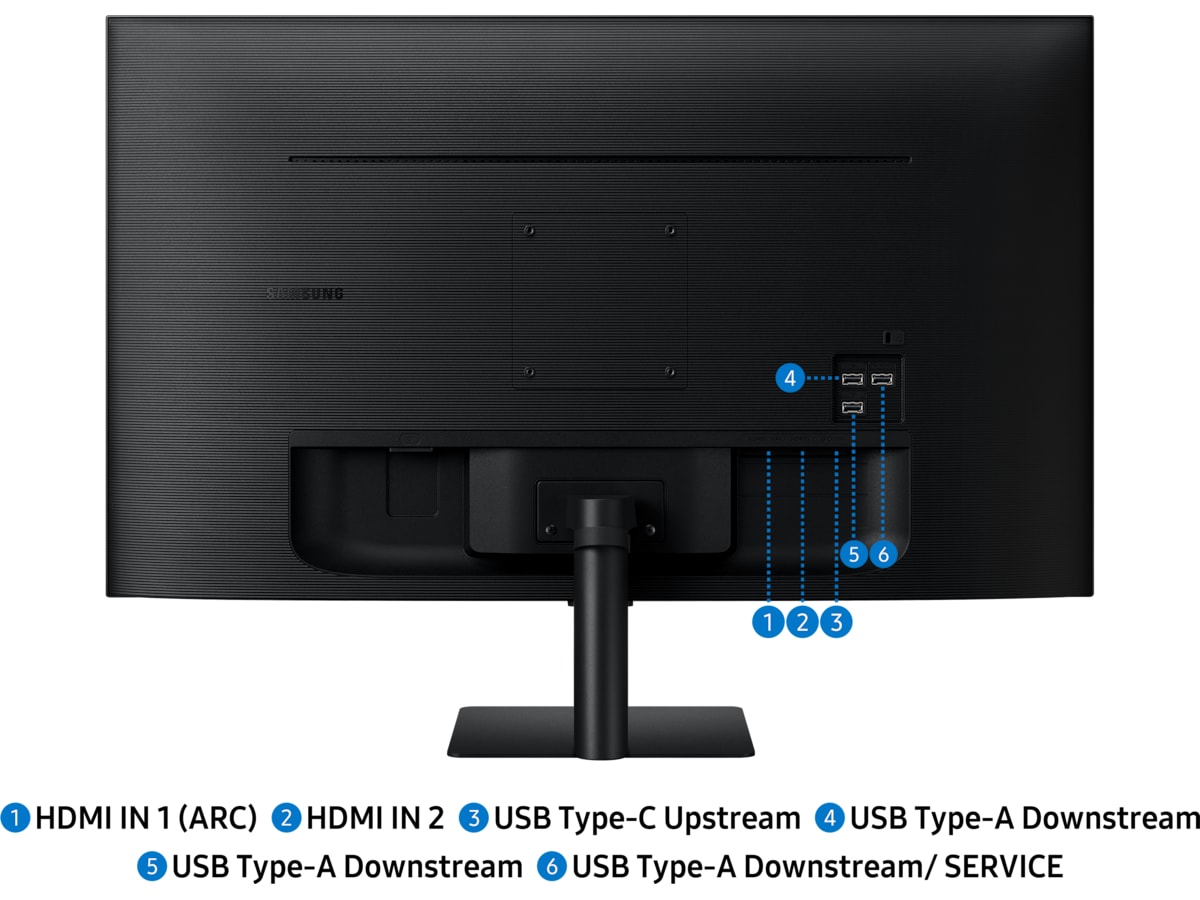 Samsung 32" 4K smart skärm M7 32FM702 (svart) Bildskärmar