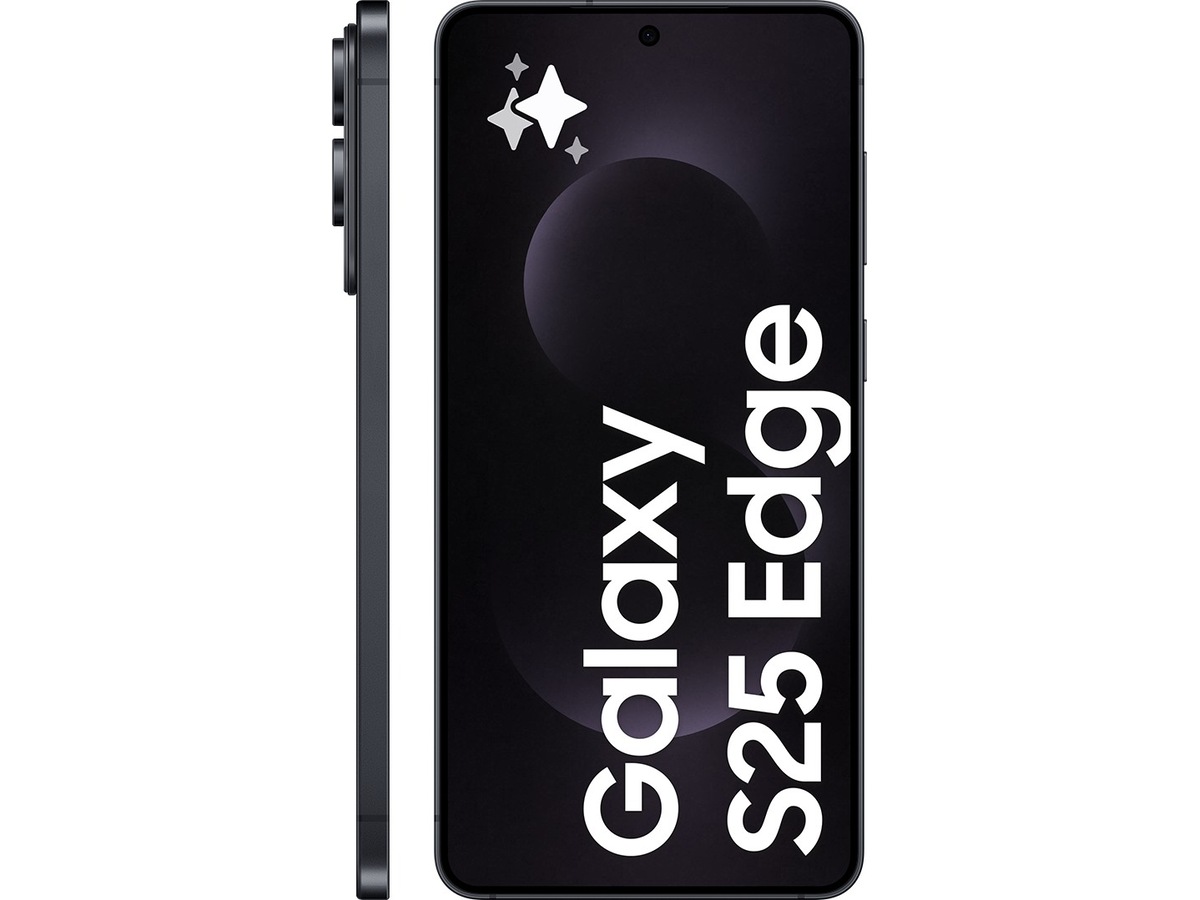 Samsung Galaxy S25 Edge smartphone 512 GB (titanium jetblack) -B-Grade Demo mobiltelefoner