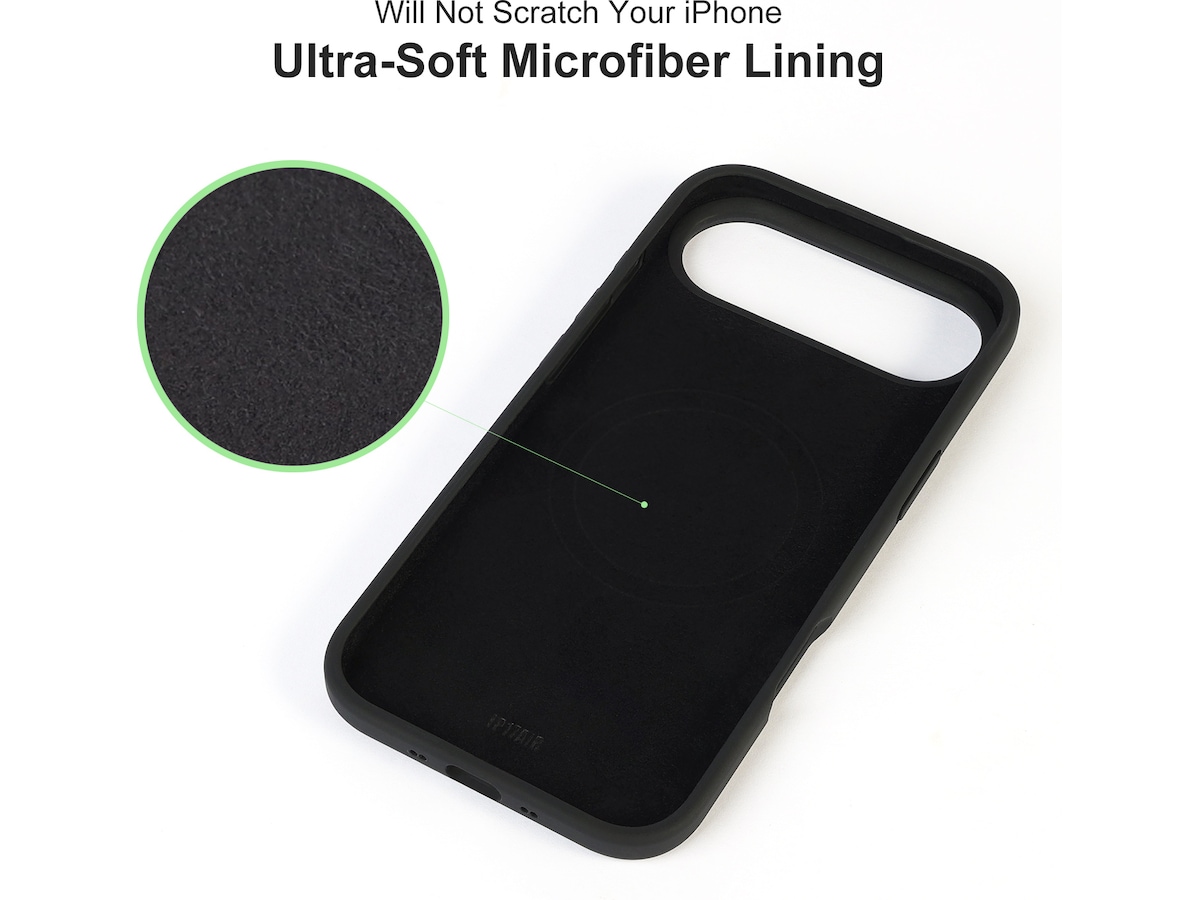 iiglo iPhone Air Magnetic Silikonskal (svart) Mobilskal