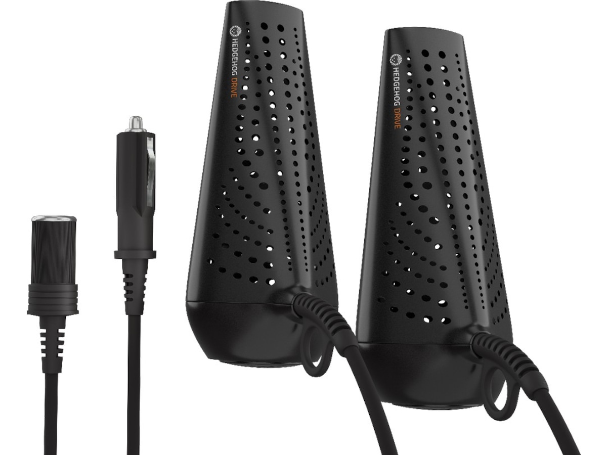 Hedgehog Drive skotork för bil + ström laddare (svart) Skotorkare