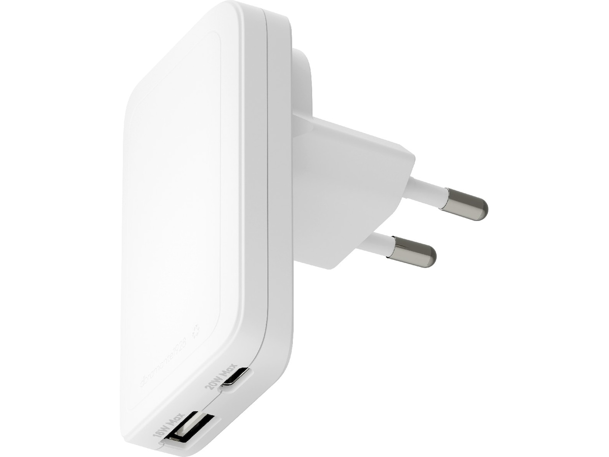 dbramante1928 re-charge Pro EU/US Slim Väggladdare (vit) Mobilladdare