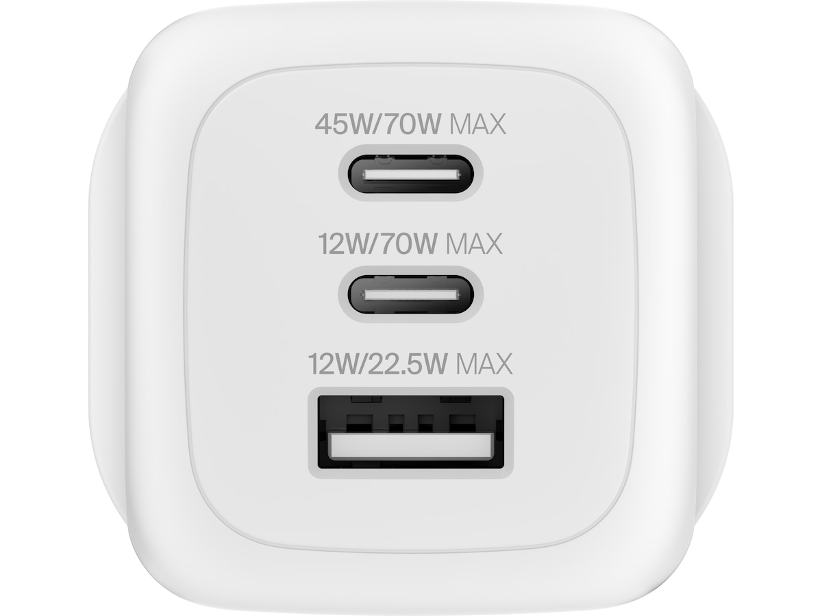 Belkin BoostCharge Pro GaN 70W väggladdare + reseadapter Mobilladdare