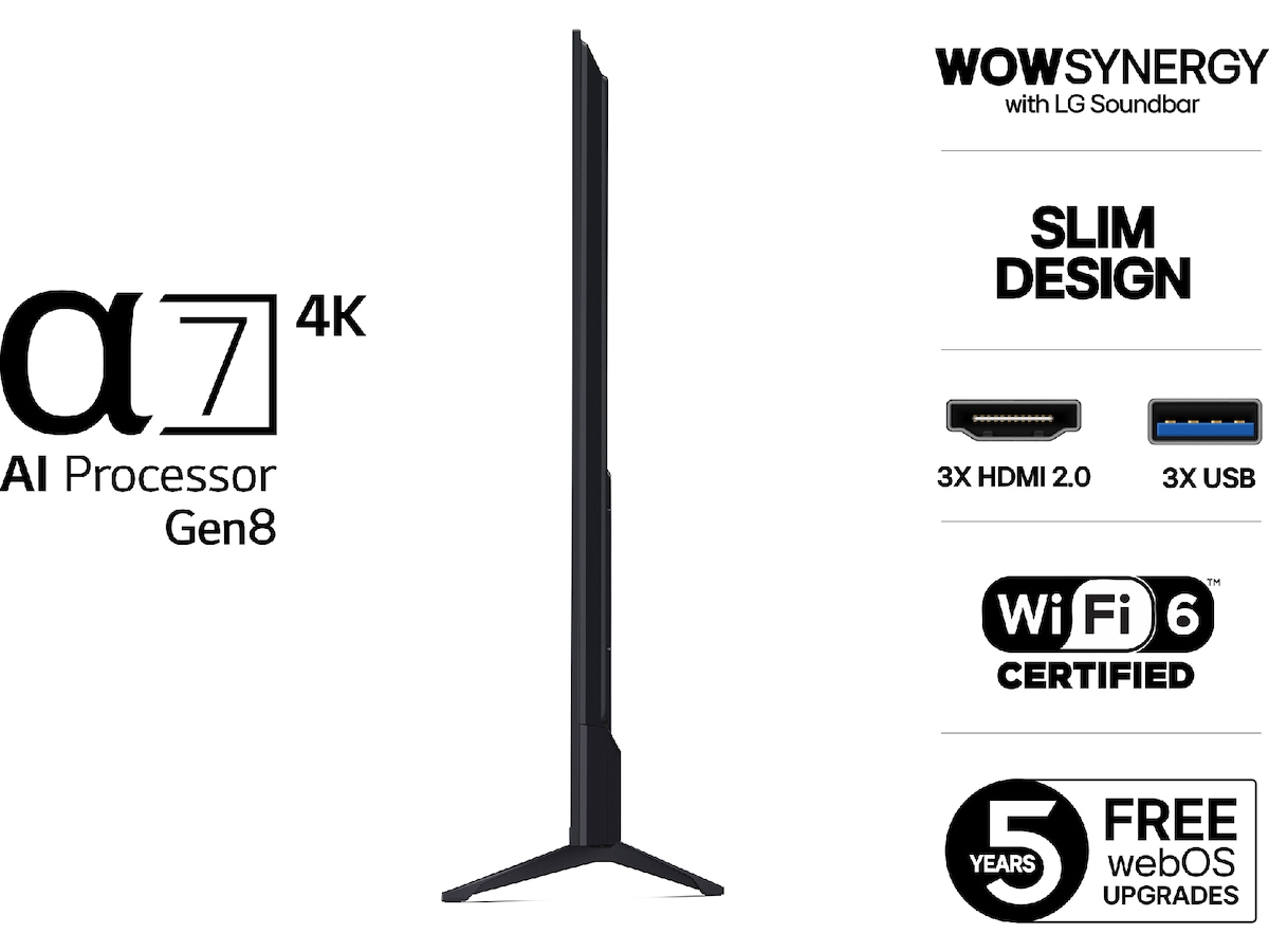 LG 75'' UA75 AI 4k smart-TV (2025) 70 - 79 tums TV