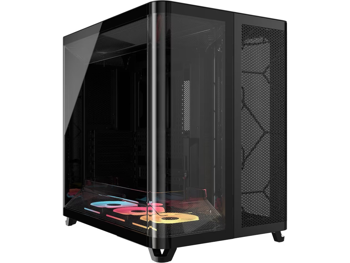 Corsair AIR 5400 LX-R RGB iCUE LINK Triple Chamber Mid Tower (svart) Midi tower