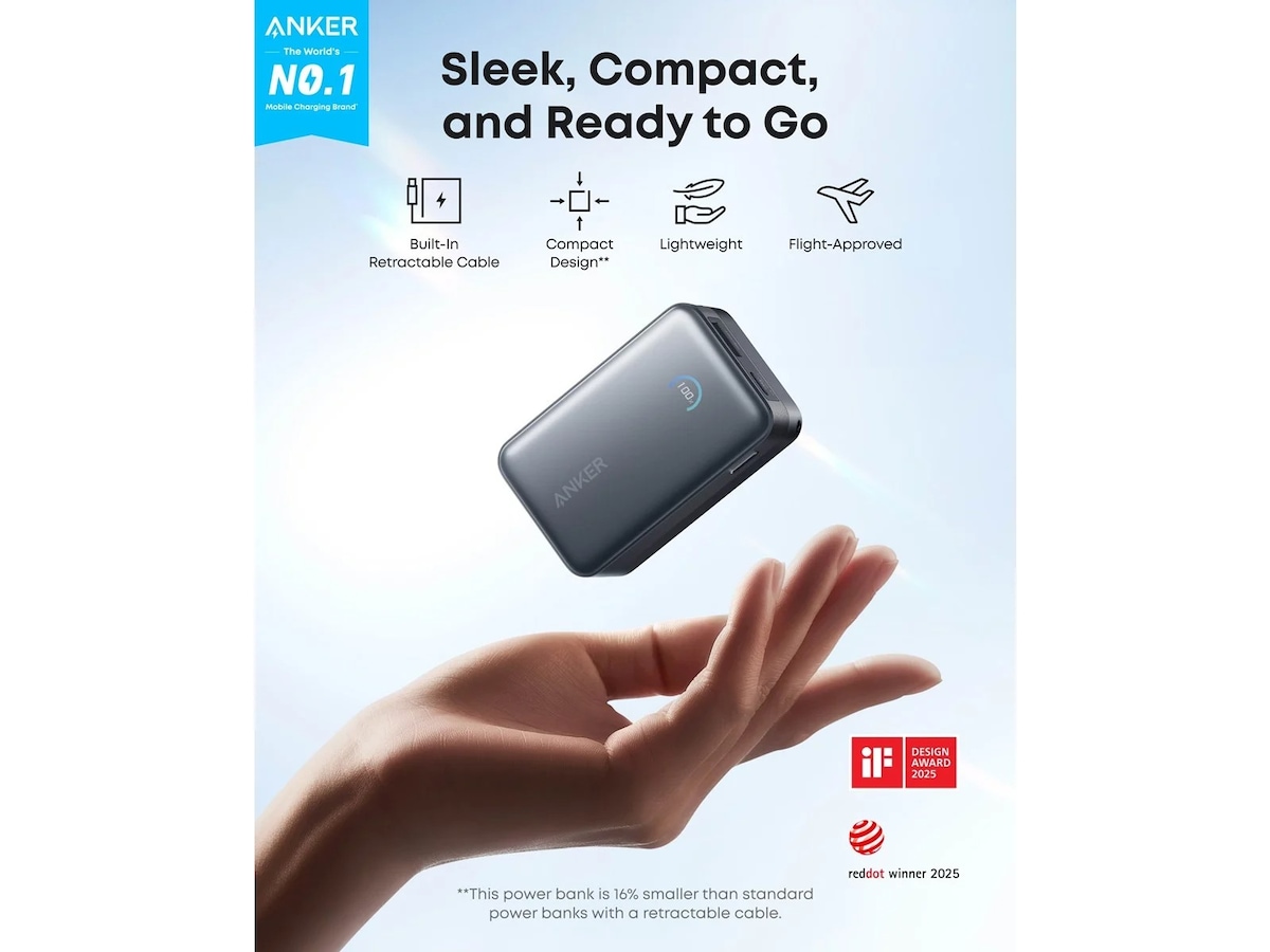 Anker Nano Power Bank 10K 45W (svart) Powerbank