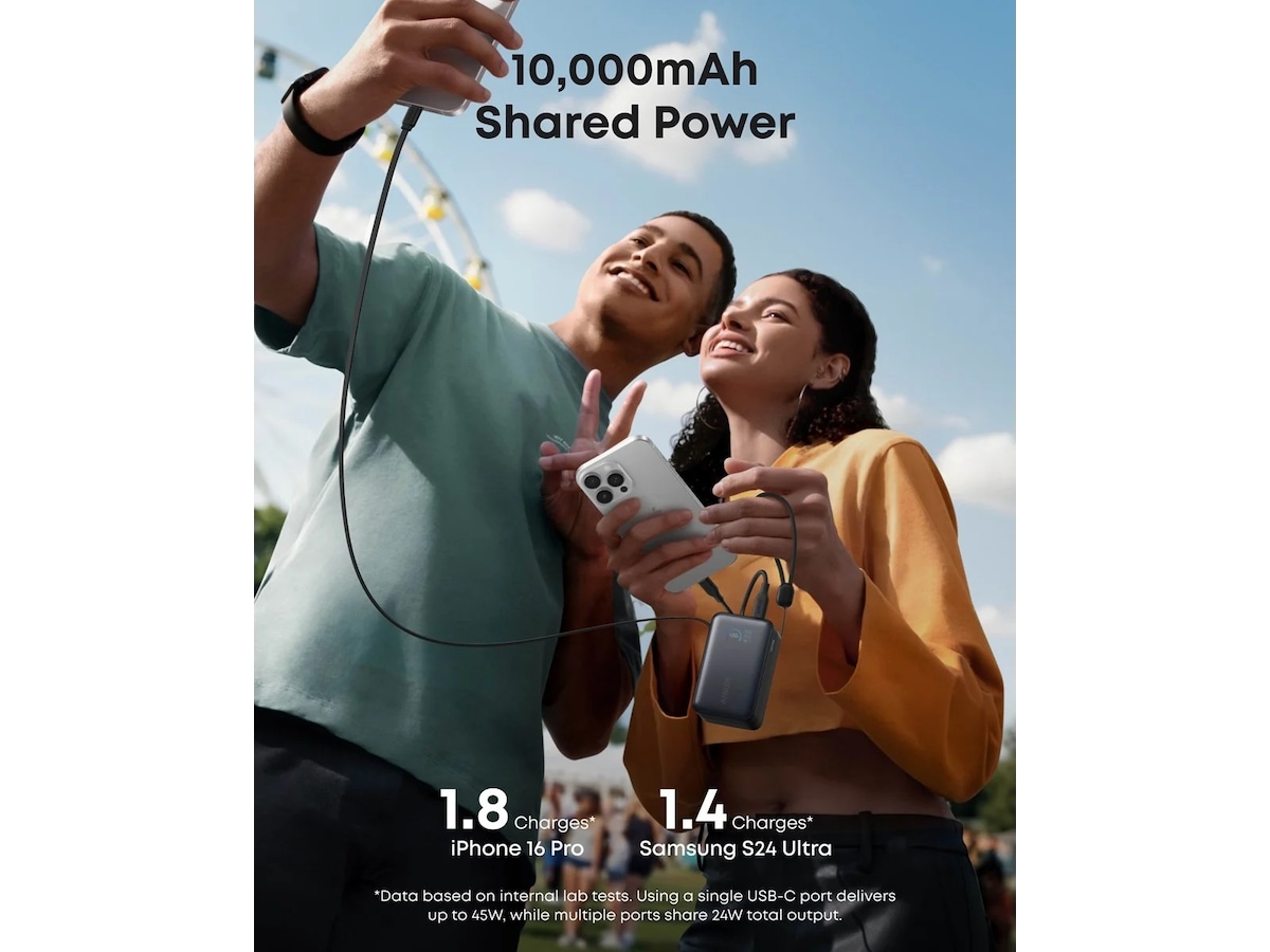 Anker Nano Power Bank 10K 45W (svart) Powerbank