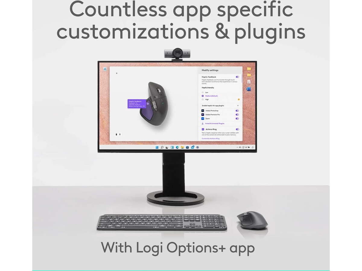 Logitech MX Master 4 för Mac Trådlös Mus (vit silver) Mus