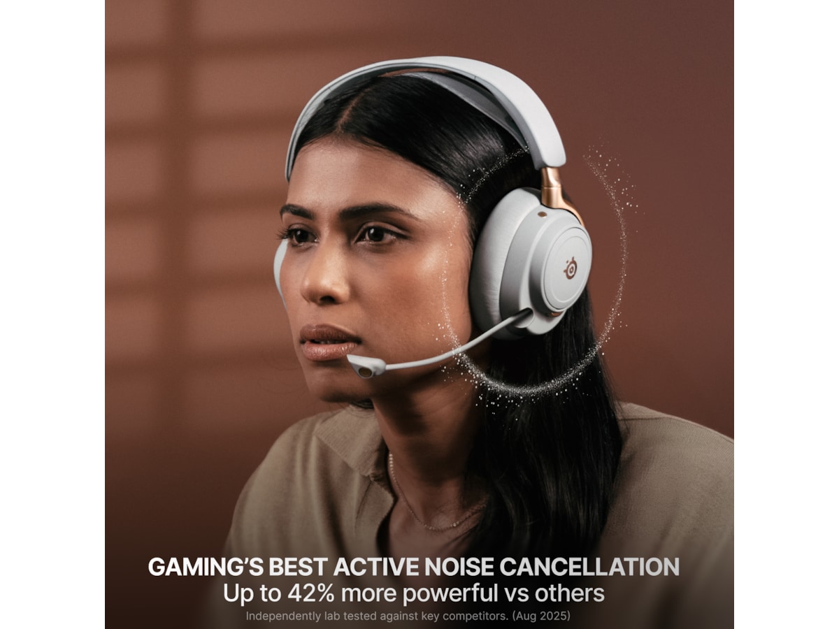 SteelSeries Arctis Nova Elite Trådlös Gamingheadset (salvia och guld) Gamingheadset