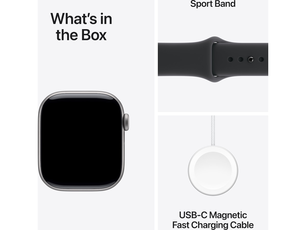 Apple Watch Series 11 GPS + LTE 42mm aluminium (rymdgrå) Smartwatches