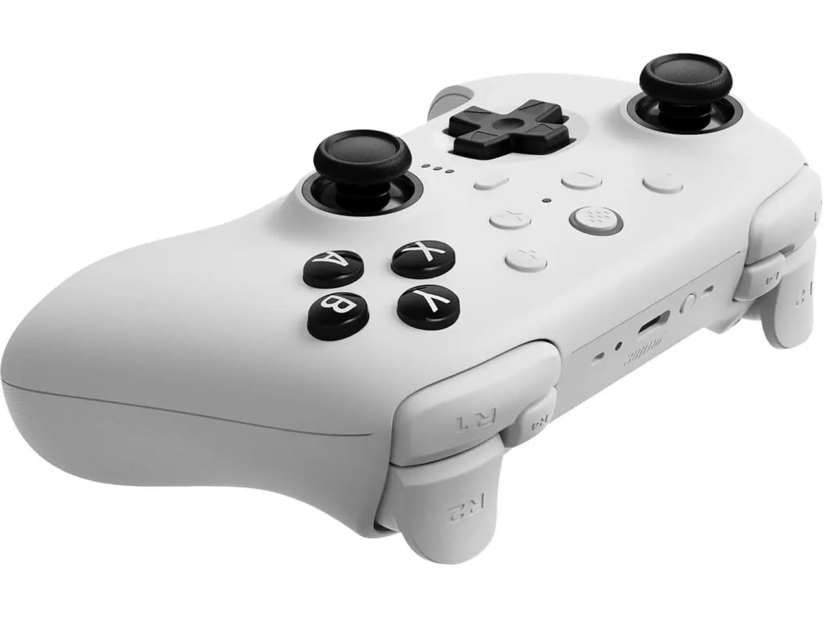 8BitDo Ultimate 2 Trådlös Bluetooth Kontroller (vit) Gamepad