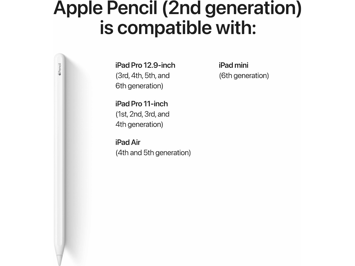 Apple Pencil (2. gen) (vit) -B-Grade Demo övrigt i datorer
