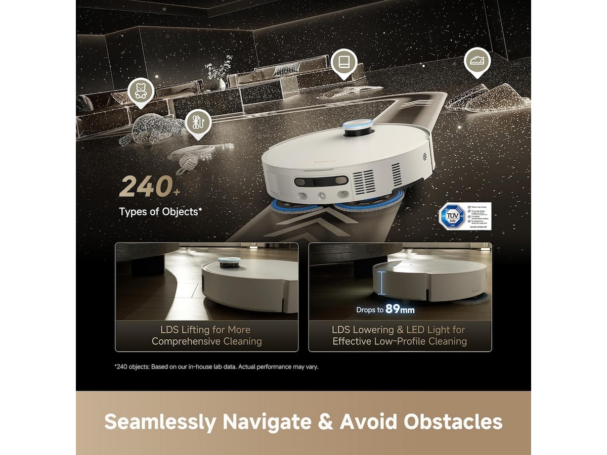 Dreame matrix 10 Ultra Robotstøvsuger (hvid) Robotdammsugare