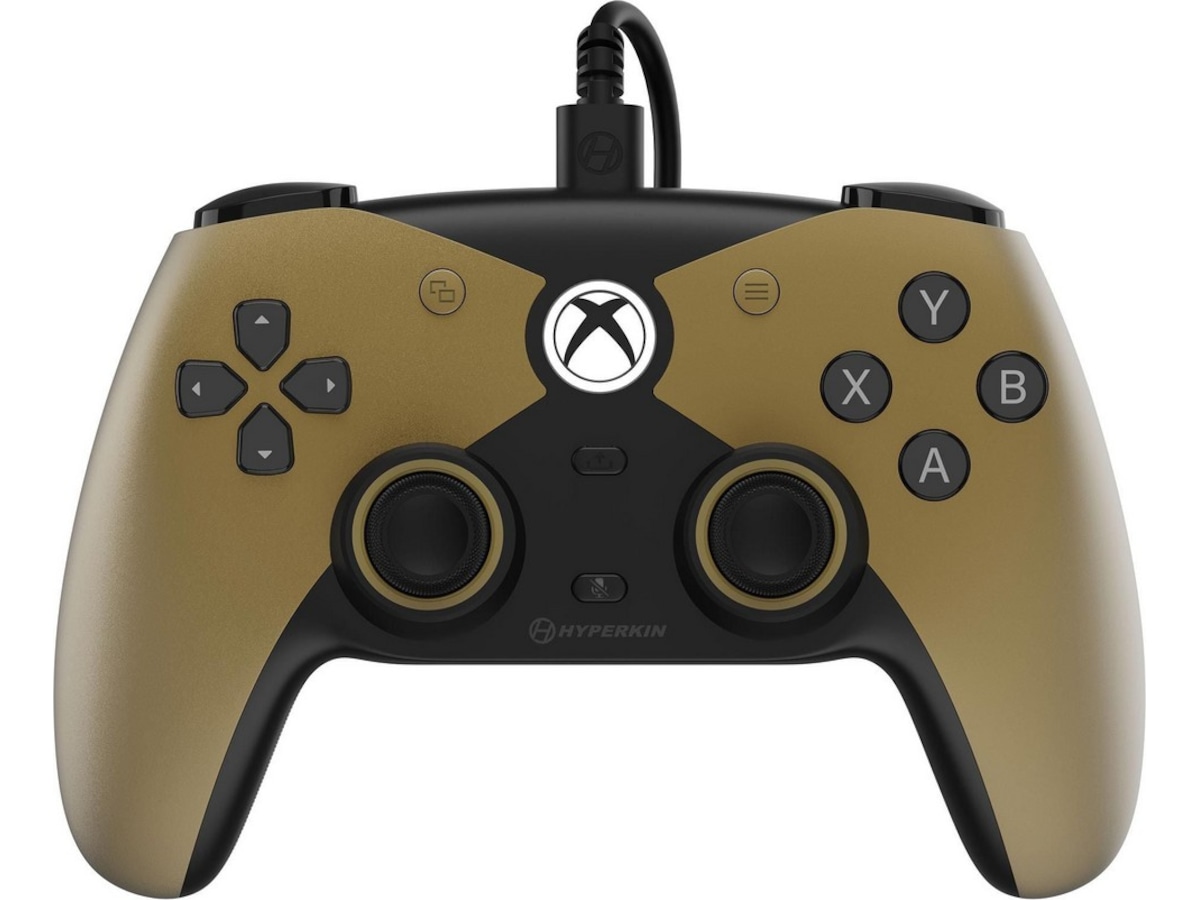 Hyperkin Competitor Xbox-handkontroll kabelansluten (guld) Tillbehör till spelkonsoler