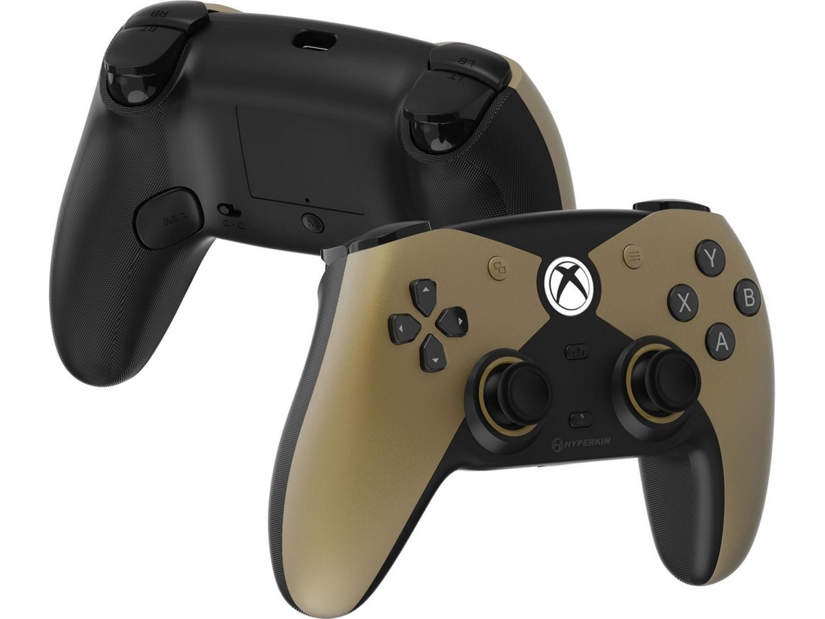 Hyperkin Competitor Xbox-handkontroll kabelansluten (guld) Tillbehör till spelkonsoler