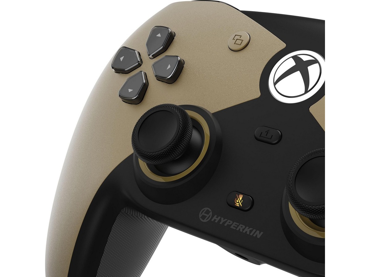 Hyperkin Competitor Xbox-handkontroll kabelansluten (guld) Tillbehör till spelkonsoler