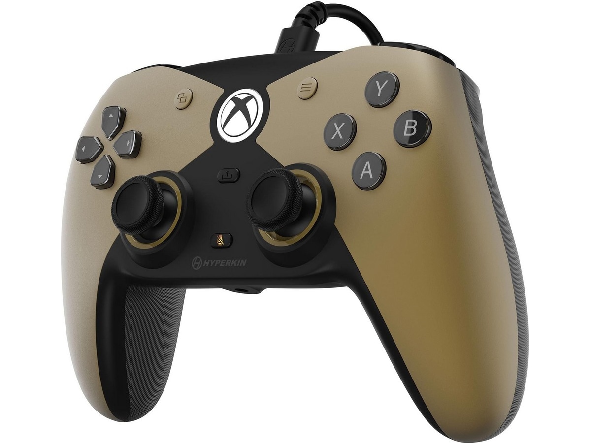 Hyperkin Competitor Xbox-handkontroll kabelansluten (guld) Tillbehör till spelkonsoler