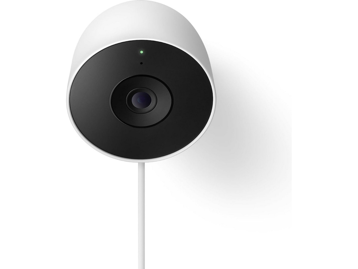 Google Nest Cam utomhus 2:a gen (med sladd, vit) Övervakningskamera