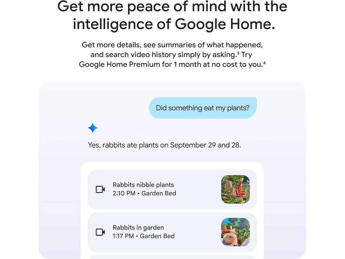 Google Nest Cam utomhus 2:a gen (med sladd, vit) Övervakningskamera