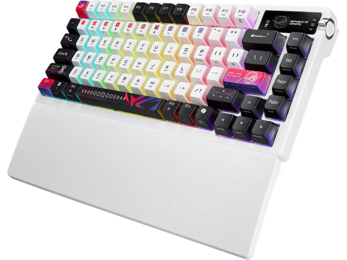 Asus M704 ROG Azoth X Trådlös Gamingtangentbord (vit) -B-Grade Demo tangentbord